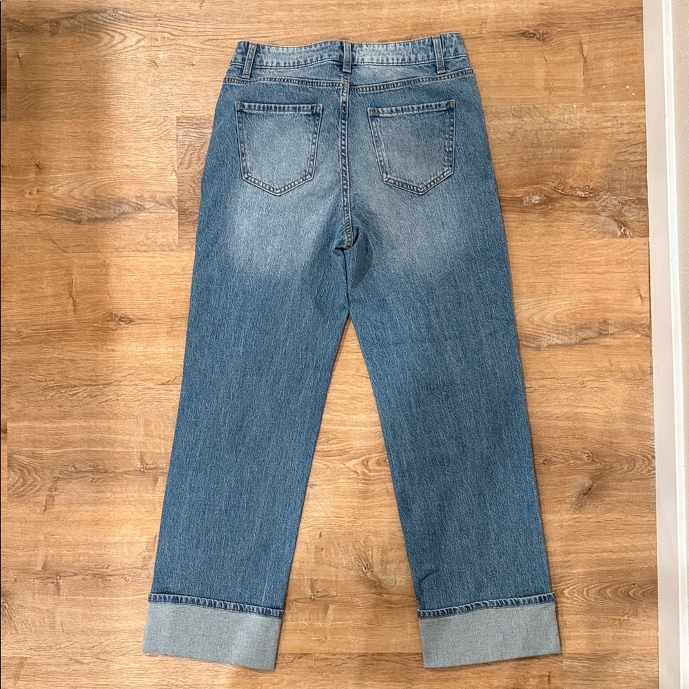 Time and Tru Light Blue Straight Leg Jeans - Picture 2 of 3